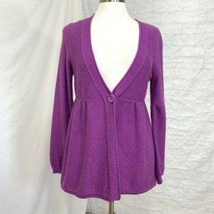 Sonoma Petite One Button Sweater/Cardigan